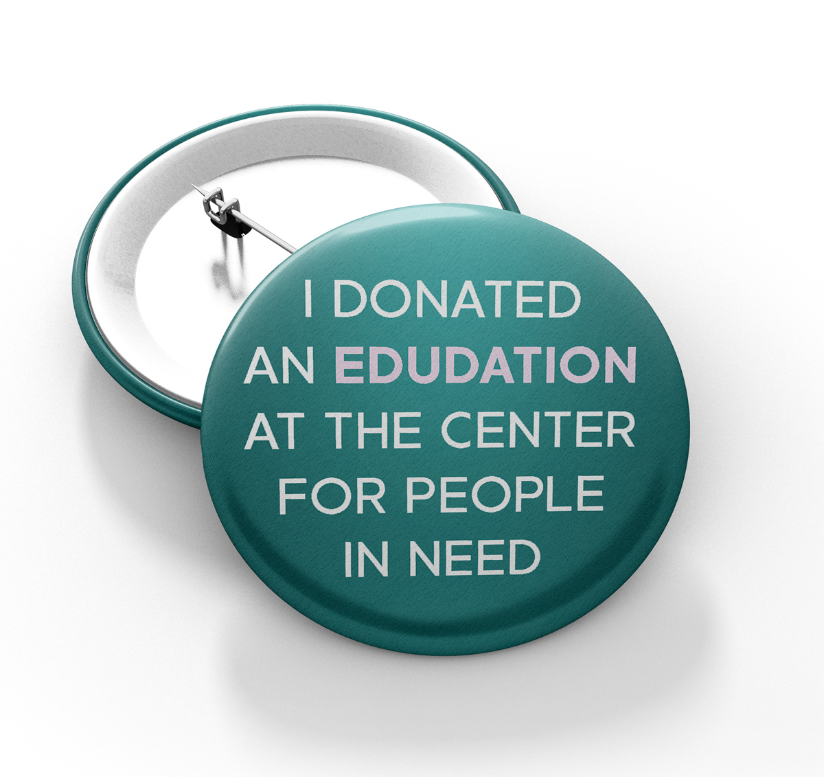 Promotional Button for Center For People in Need