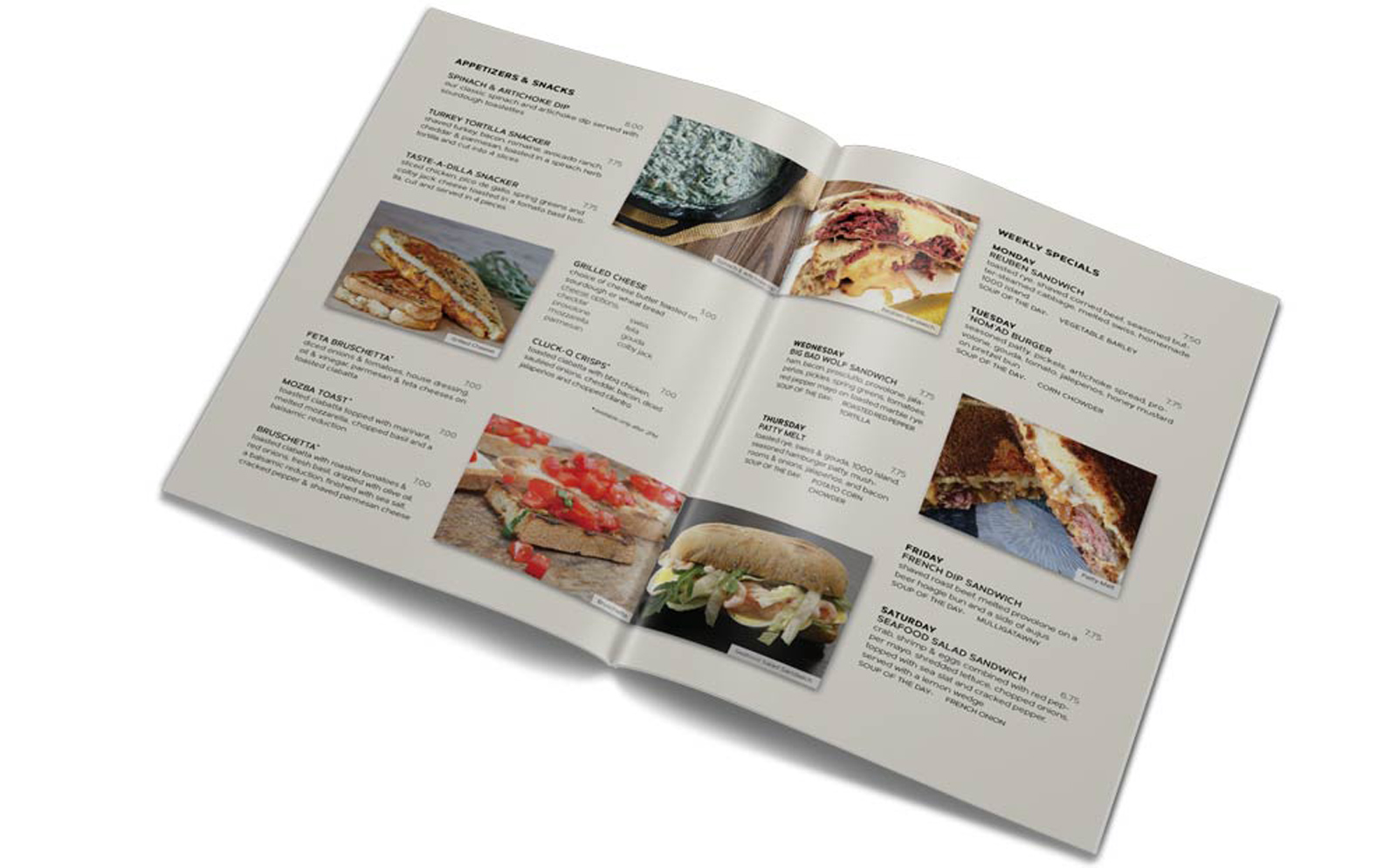 Cottonwood Cafe Appetizer Pages